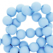 Abalorios acr&iacute;licos 6 mm Azul claro