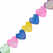 Abalorios conchas coraz&oacute;n Multicolor