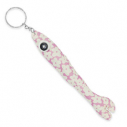 llavero de pescado 17.5cm Blancuzco-lila
