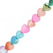 Abalorios conchas coraz&oacute;n Multicolor