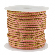 Cord&oacute;n trenzado trendy 2.3mm Rose-dorado