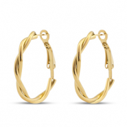 Pendientes Acero Inox criolla Dorado