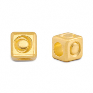 Abalorios letras met&aacute;licos DQ O Dorado (sin n&iacute;quel)