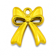 Colgantes acr&iacute;licos lazo Amarillo dorado
