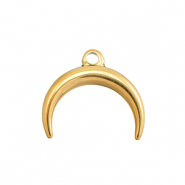 Colgantes Acero Inox luna Dorado