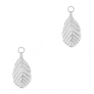 Colgantes Acero Inox hoja Plata