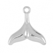 Colgantes Acero Inox aleta Plateado