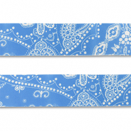 Bandana Azul claro-blanco