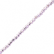 Abalorios faceteados redondos 2mm P&uacute;rpura met&aacute;lico