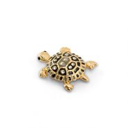 Broches tortuga Dorado-negro-gris