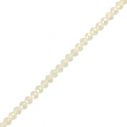 Abalorios faceteados disco 3x2mm Transparente