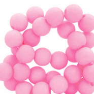Abalorios acr&iacute;licos 6 mm Rosa