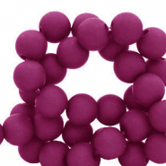 Abalorios acr&iacute;licos 4 mm Vino tinto frutos rojos