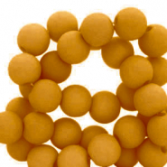 Abalorios acr&iacute;licos 4 mm Marr&oacute;n cognac chiaro