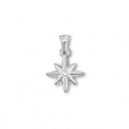 Colgantes Acero Inox estrella Plateado