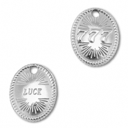 BY31&reg; Colgante Acero inox n&uacute;meros angelicales 777 / luck Plateado
