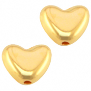 Abalorios met&aacute;licos DQ coraz&oacute;n &Oslash;0.9mm oro (sin n&iacute;quel)