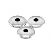Abalorios metálicos DQ 4x1.5mm Plata vieja (sin níquel)