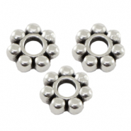 Abalorios met&aacute;licos DQ anillo separador Bali 6mm Plata vieja (sin n&iacute;quel)
