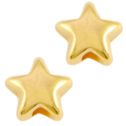 Abalorios metálicos DQ estrella Dorado (sin níquel)