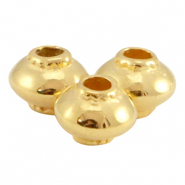 Abalorios metálicos DQ cono Dorado (sin níquel)