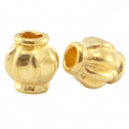 Abalorios metálicos DQ 4x3.5mm Dorado (sin níquel)