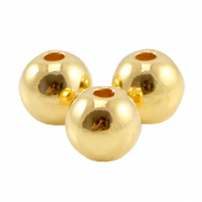 Abalorios metálicos DQ 5mm Dorado (sin níquel)