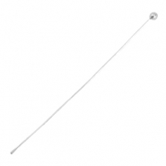 Fornituras met&aacute;licas DQ bast&oacute;n con bola 50mm Plateado clar (sin n&iacute;quel)&nbsp;