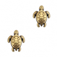 Abalorios met&aacute;licos DQ tortuga Bronce viejo (sin n&iacute;quel)