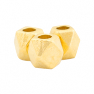 Abalorios metálicos DQ con rombos 3x3mm Dorado (sin níquel)