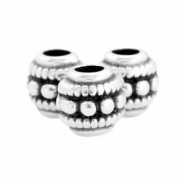 Abalarios metálicos DQ deco 6mm Plata vieja (sin níquel)