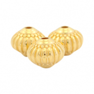 Abalorios metálicos DQ deco 8x7mm Dorado (sin níquel)