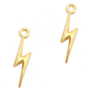 Colgantes met&aacute;licos DQ rel&aacute;mpago Dorado (sin n&iacute;quel)