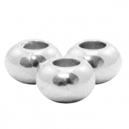 Abalarios metálicos DQ 6mm Plata vieja (sin níquel)