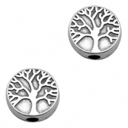 Abalarios metálicos DQ árbol Plata vieja (sin níquel)