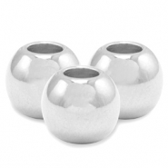 Abalorios metálicos DQ 8mm Plata vieja (sin níquel)