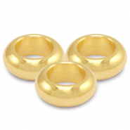Abalorios metálicos DQ 9mm Dorado (sin níquel)