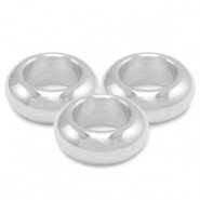 Abalorios metálicos DQ 9mm Plata vieja (sin níquel)
