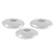 Abalorios metálicos DQ disco 6mm Plata vieja (sin níquel)
