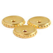 Abalorios metálicos DQ disco 11mm Dorado (sin níquel)
