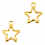 Colgantes met&aacute;licos DQ estrella Dorado (sin n&iacute;quel)