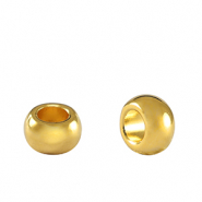 Abalorios met&aacute;licos DQ rondeles 7mm Dorado (sin n&iacute;quel)