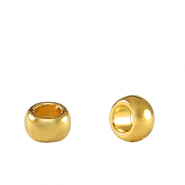 Abalorios met&aacute;licos DQ rondeles 5mm Dorado (sin n&iacute;quel)