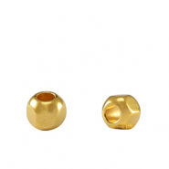 Abalorios met&aacute;licos DQ hex&aacute;gono Dorado (sin n&iacute;quel)