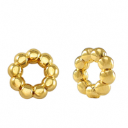 Abalorios met&aacute;licos DQ anillo separador Bali 11mm Dorado (sin n&iacute;quel)