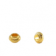 Abalorios met&aacute;licos DQ anillo separador Bali 6mm Dorado (sin n&iacute;quel)