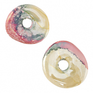 Abalorios de cerámica griega DQ dona Multicolor