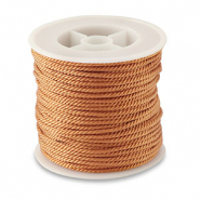Cord&oacute;n trendy 2mm Marr&oacute;n camel