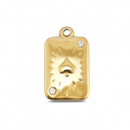 BY31&reg; Colgantes Acero Inox carta de picas Dorado
