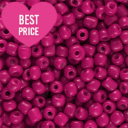 Rocalla cristal 6/0 (4mm) Rosa magenta